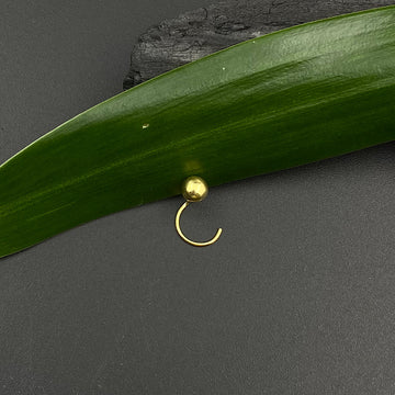 Ball Gold Plated Nose Pin (4mm)